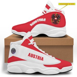 Personalized Coat Of Arms Of Austria Custom Air Jordan 13 Shoes Coat Of Arms Air Jordan 13 Shoes