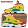 Personalized Coat Of Arms Of Cameroon Custom Air Jordan 13 Shoes Coat Of Arms Air Jordan 13 Shoes
