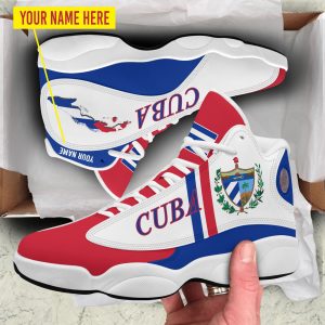 Personalized Coat Of Arms Of Cuba Map Custom Air Jordan 13 Shoes Coat Of Arms Air Jordan 13 Shoes