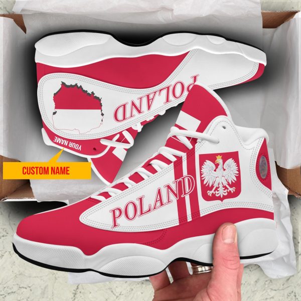 Personalized Coat Of Arms Of Poland Custom Air Jordan 13 Shoes Coat Of Arms Air Jordan 13 Shoes