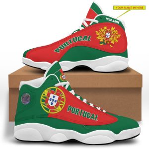 Personalized Coat Of Arms Of Portugal Custom Air Jordan 13 Shoes Coat Of Arms Air Jordan 13 Shoes