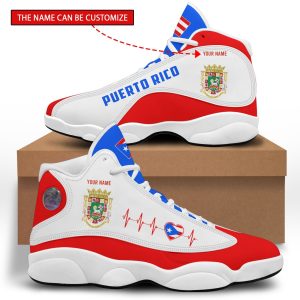 Personalized Coat Of Arms Of Puerto Rico Custom Air Jordan 13 Shoes Coat Of Arms Air Jordan 13 Shoes