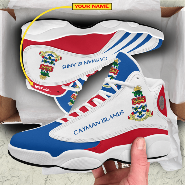 Personalized Coat Of Arms Of The Cayman Islands Custom Air Jordan 13 Shoes Coat Of Arms Air Jordan 13 Shoes