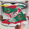Personalized Coat Of Arms Of The Mexico Red Green Custom Air Jordan 13 Shoes Coat Of Arms Air Jordan 13 Shoes