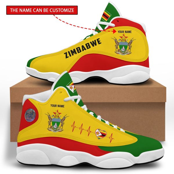 Personalized Coat Of Arms Of Zimbabwe Custom Air Jordan 13 Shoes Coat Of Arms Air Jordan 13 Shoes