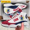 Personalized Cook Islands Red White Custom Air Jordan 13 Shoes Personalized Air Jordan 13 Shoes