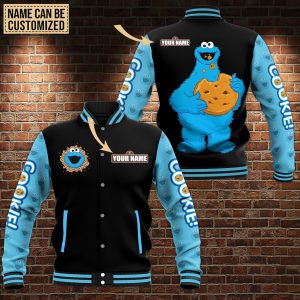 Personalized Cookie Monster The Muppet 3D Bomber Jacket The Muppet Show Bomber Jacket