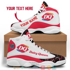 Personalized Dairy Queen Color Plash Air Jordan 13 Sneaker Shoes Dairy Queen Air Jordan 13 Shoes
