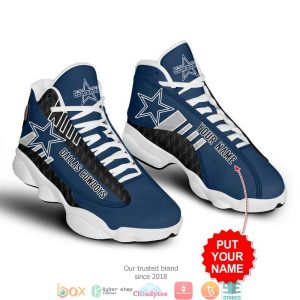 Personalized Dallas Cowboys Football Nfl Big Logo 29 Air Jordan 13 Sneaker Shoes Dallas Cowboys Air Jordan 13 Shoes