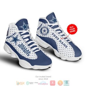 Personalized Dallas Cowboys Nfl 3 Football Air Jordan 13 Sneaker Shoes Dallas Cowboys Air Jordan 13 Shoes
