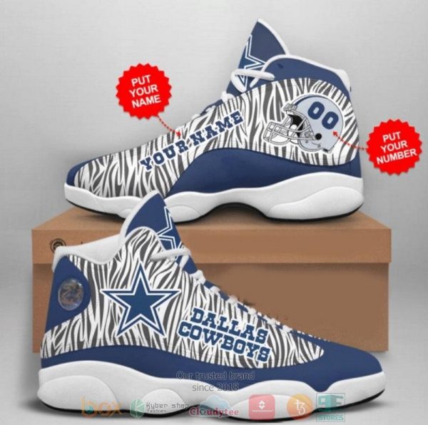 Personalized Dallas Cowboys Nfl Camo Football Team Custom Air Jordan 13 Shoes Dallas Cowboys Air Jordan 13 Shoes