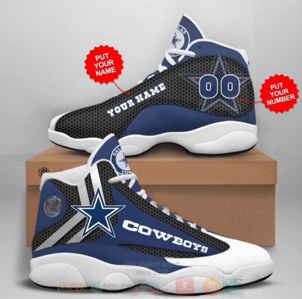 Personalized Dallas Cowboys Nfl Custom Air Jordan 13 Shoes Dallas Cowboys Air Jordan 13 Shoes