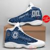Personalized Dallas Cowboys Nfl Team Blue Camo Custom Air Jordan 13 Shoes Dallas Cowboys Air Jordan 13 Shoes