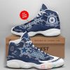 Personalized Dallas Cowboys Nfl Team Custom Blue Camo Air Jordan 13 Shoes Dallas Cowboys Air Jordan 13 Shoes