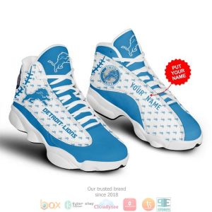 Personalized Detroit Lions Nfl 1 Football Air Jordan 13 Sneaker Shoes Detroit Lions Air Jordan 13 Shoes
