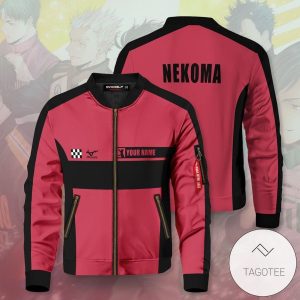 Personalized F1 Nekoma Bomber Jacket Haikyuu Bomber Jacket