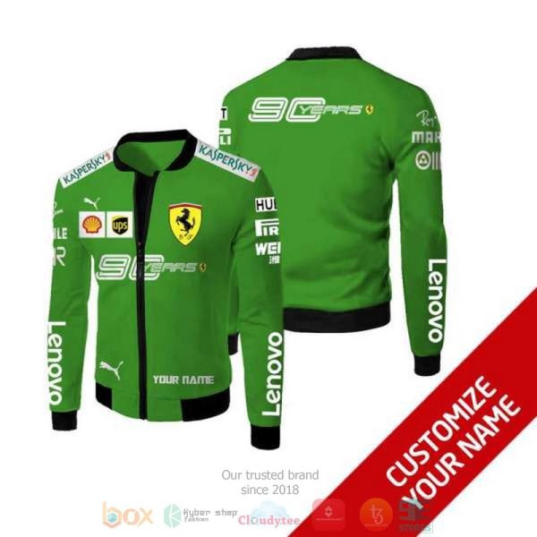 Personalized Ferrari 90 Years Lenovo Custom Bomber Jacket Ferrari Bomber Jacket