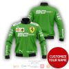 Personalized Ferrari 90 Years Ups Green Custom Bomber Jacket Ferrari Bomber Jacket
