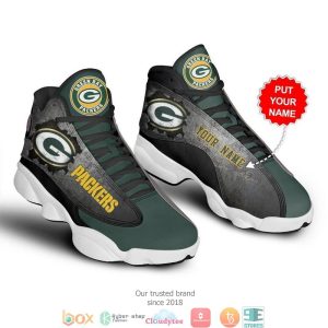 Personalized Green Bay Packers Nfl Football Air Jordan 13 Sneaker Shoes Green Bay Packers Air Jordan 13 Shoes