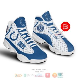 Personalized Indianapolis Colts Nfl 5 Football Air Jordan 13 Sneaker Shoes Indianapolis Colts Air Jordan 13 Shoes