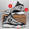 Personalized Las Vegas Raiders Nfl Camo Football Team 10 Air Jordan 13 Sneaker Shoes Las Vegas Raiders Air Jordan 13 Shoes