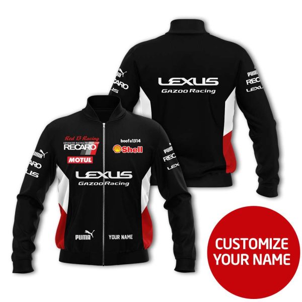 Personalized Lexus Gazoo Racing Recaro Custom Bomber Jacket Lexus Bomber Jacket