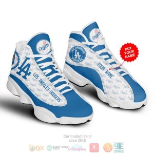 Personalized Los Angeles Dodgers Mlb Baseball Custom Air Jordan 13 Shoes Los Angeles Dodgers Air Jordan 13 Shoes