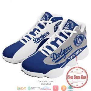 Personalized Los Angeles Dodgers Mlb Team Air Jordan 13 Sneaker Shoes Los Angeles Dodgers Air Jordan 13 Shoes