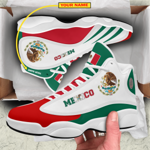 Personalized Mexico Green Red White Custom Air Jordan 13 Shoes Mexico Air Jordan 13 Shoes