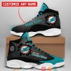 Personalized Miami Dolphins Football Nfl Air Jordan 13 Sneaker Shoes Miami Dolphins Air Jordan 13 Shoes