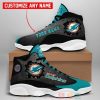Personalized Miami Dolphins Nfl Team Air Jordan 13 Shoes Miami Dolphins Air Jordan 13 Shoes