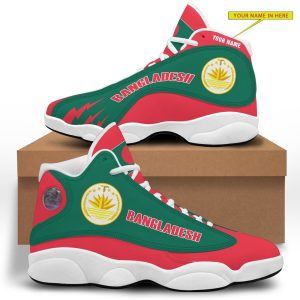 Personalized National Emblem Of Bangladesh Custom Air Jordan 13 Shoes Personalized Air Jordan 13 Shoes
