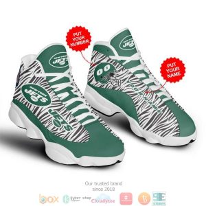 Personalized New York Jets Nfl 1 Football Air Jordan 13 Sneaker Shoes New York Jets Air Jordan 13 Shoes