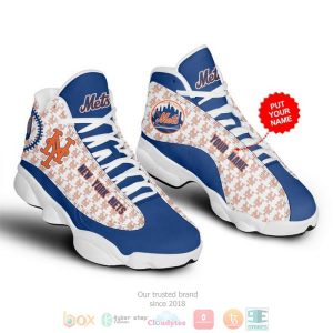 Personalized New York Mets Mlb Custom Air Jordan 13 Shoes New York Mets Air Jordan 13 Shoes