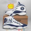 Personalized New York Yankees Football Mlb Big Logo Air Jordan 13 Sneaker Shoes New York Yankees Air Jordan 13 Shoes