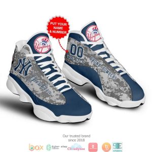 Personalized New York Yankees Mlb Baseball Air Jordan 13 Sneaker Shoes New York Yankees Air Jordan 13 Shoes