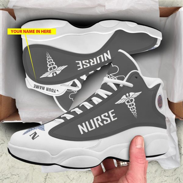 Personalized Nurse Caduceus Custom Air Jordan 13 Shoes Nurse Air Jordan 13 Shoes