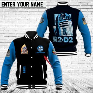 Personalized R2 D2 Star War 3D Bomber Jacket Personalized Bomber Jacket