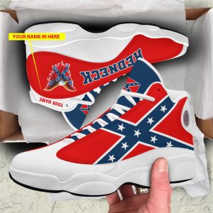 Personalized Redneck Confederate Flag Custom Air Jordan 13 Shoes Personalized Air Jordan 13 Shoes