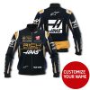 Personalized Rich Energy Haas F1 Team Custom Bomber Jacket Formula 1 Bomber Jacket