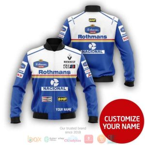 Personalized Rothman Racing Nacional Custom Bomber Jacket Racing Bomber Jacket