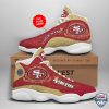 Personalized San Francisco 49Ers Glitter Air Jordan 13 Shoes San Francisco 49Ers Air Jordan 13 Shoes