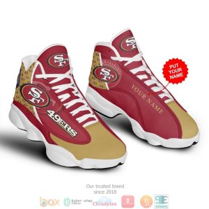 Personalized San Francisco 49Ers Nfl 1 Football Air Jordan 13 Sneaker Shoes San Francisco 49Ers Air Jordan 13 Shoes
