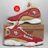 Personalized San Francisco 49Ers Nfl Football Team Custom Air Jordan 13 Shoes San Francisco 49Ers Air Jordan 13 Shoes
