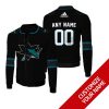 Personalized San Jose Sharks Nhl Custom Bomber Jacket San Jose Sharks Bomber Jacket