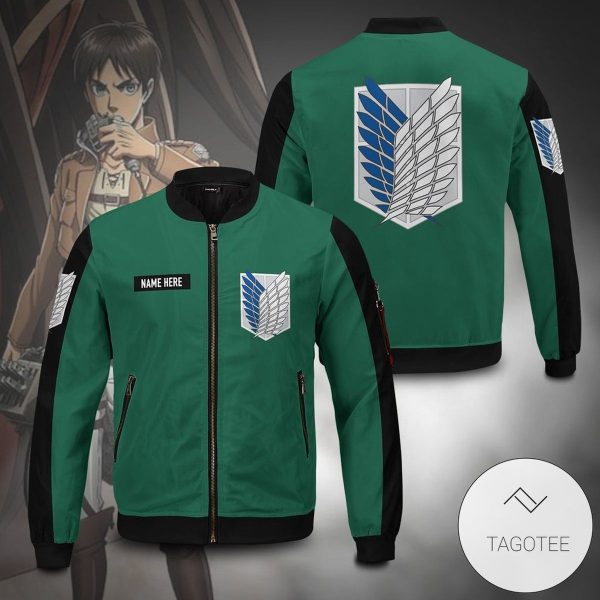 Personalized Scouting Legion Bomber Jacket Attack On Titan Bomber Jacket