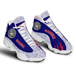 Personalized Seal Of American Samoa Custom Air Jordan 13 Shoes Samoa Air Jordan 13 Shoes