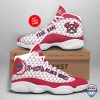 Personalized Shoes Atlanta Braves Primary Air Jordan 13 Custom Name Atlanta Braves Air Jordan 13 Shoes