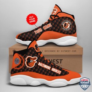 Personalized Shoes Baltimore Orioles Air Jordan 13 Custom Name Baltimore Orioles Air Jordan 13 Shoes