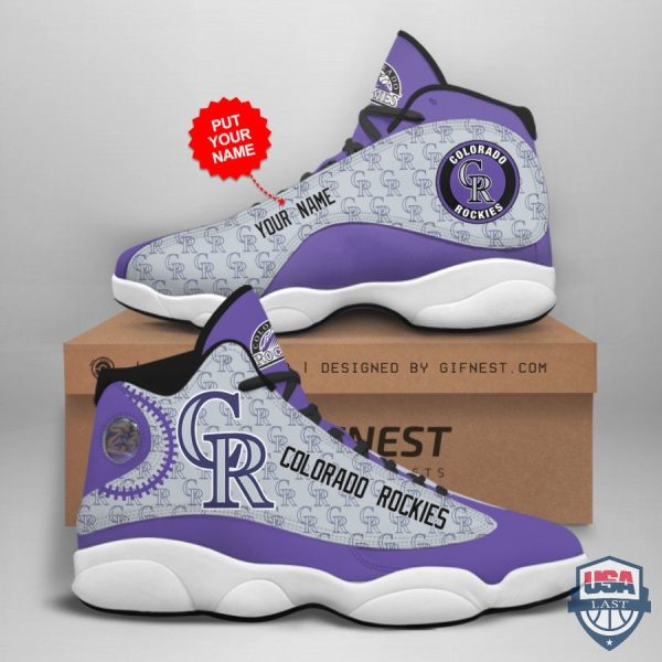 Personalized Shoes Colorado Rockies Air Jordan 13 Custom Name Colorado Rockies Air Jordan 13 Shoes